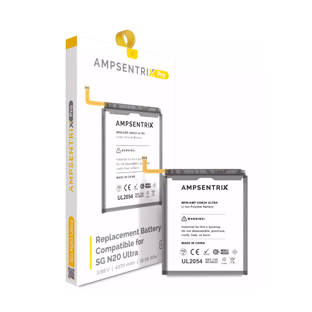 Batería de repuesto compatible con Samsung Galaxy Note 20 Ultra (AmpSentrix Pro)