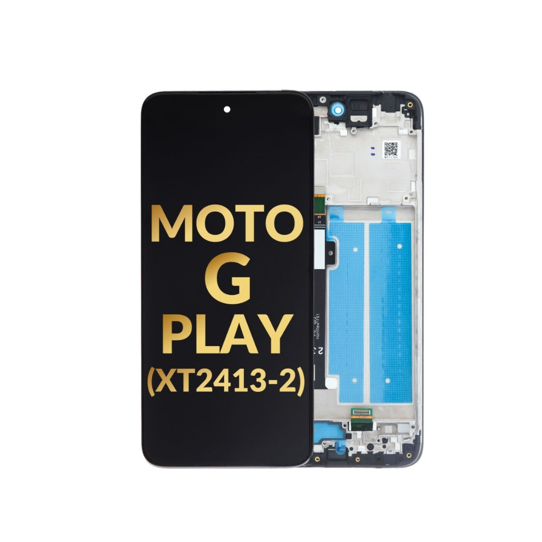 LCD Assembly with Frame for Moto G Play (XT2413-2 / 2024) (Premium)