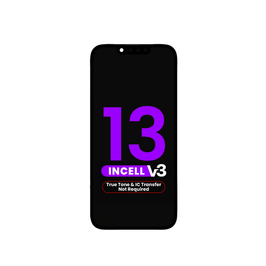 Ensamblaje de pantalla LCD para iPhone 13 (NO SE REQUIERE programación True Tone ni transferencia de IC) (Incell de repuesto/QV7 V3)