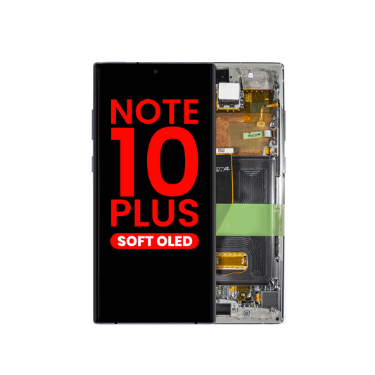 Ensamblaje de OLED con marco para Galaxy Note 10 Plus N975 (AURA GLOW) (OLED de repuesto)