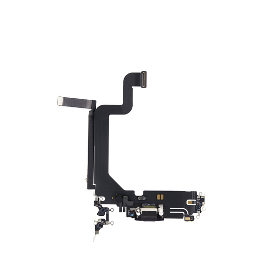 Cable flexible de puerto de carga para iPhone 14 Pro Max (morado intenso) (Premium)