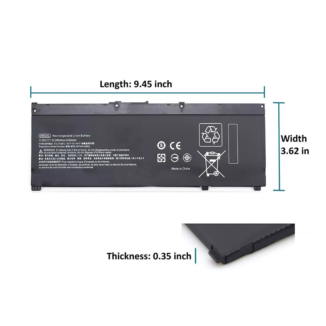 SR03XL Battery For HP Envy X360 15-CN 15-CP 17-BW Series L08934-1B1 L08855-855