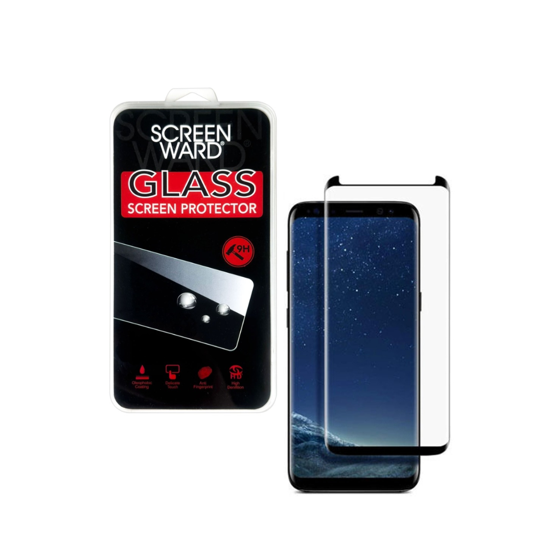 Vidrio templado transparente para Galaxy S8 Plus (compatible con fundas / curvado 3D / 1 pieza)