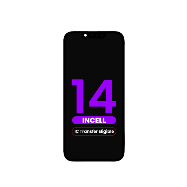 Ensamblaje de pantalla LCD para iPhone 14 (Incell de repuesto/QV7) (Apto para transferencia IC)