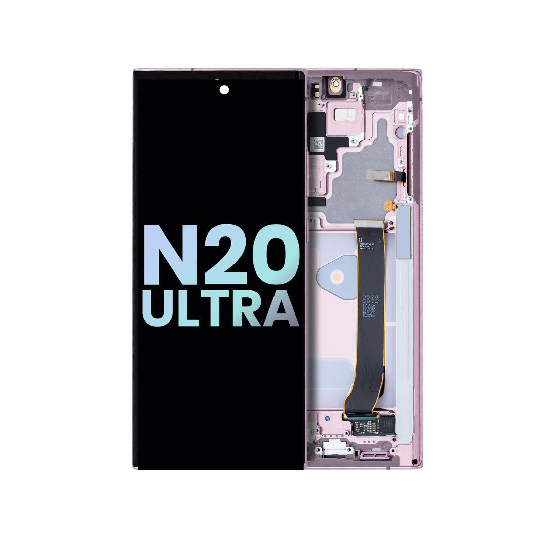 OLED Assembly With Frame Compatible For Samsung Galaxy Note 20 Ultra 5G (Service Pack) (Mystic Bronze)