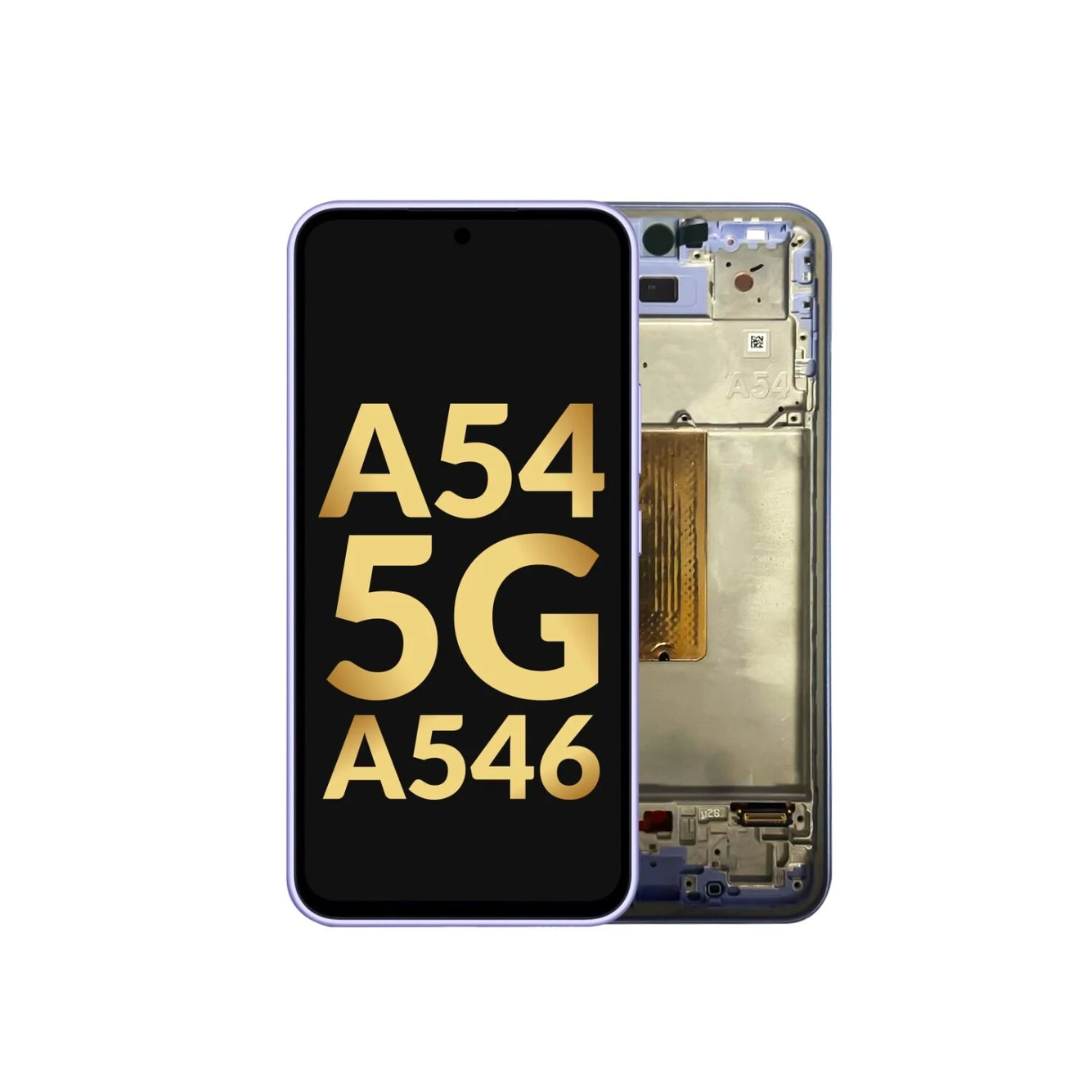 Ensamblaje OLED con marco para Galaxy A54 5G (A546 / 2023) (VIOLETA CLARO) (Service Pack)