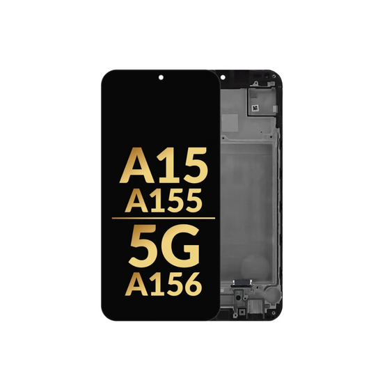 Ensamblaje OLED con marco para Galaxy A15 4G (A155/2023) / A15 5G (A156/2023) (Premium)