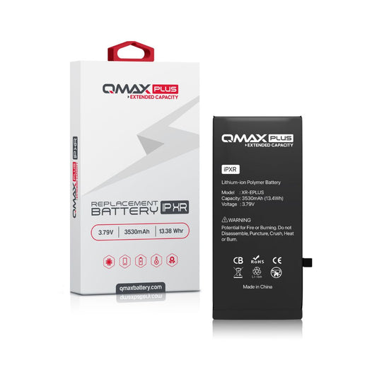 QMAX Plus iPhone XR Extended Capacity Replacement Battery (3530 mAh)