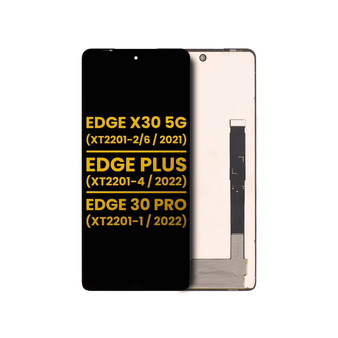 Conjunto de LCD sin marco compatible con Motorola Edge X30 5G (XT2201-2/6 / 2021) / Edge Plus (XT2201-4 / 2022) / Edge 30 Pro (XT2201-1 / 2022) (reacondicionado) (todos los colores)