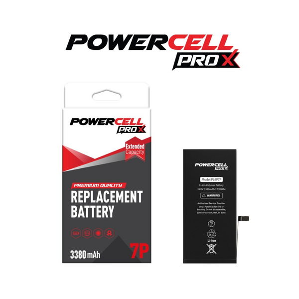 Batería de repuesto de alta capacidad POWERCELL PRO iPhone 7 Plus (3380 mAh)