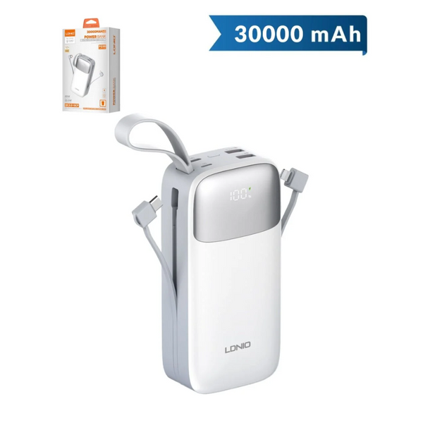 LDNIO PQ30 PowerBank w/ Lanyard (30000mAh / 22.5W)