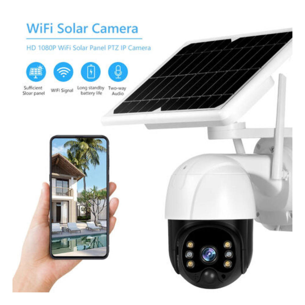 Cámara solar Wi-Fi 360 PTZ