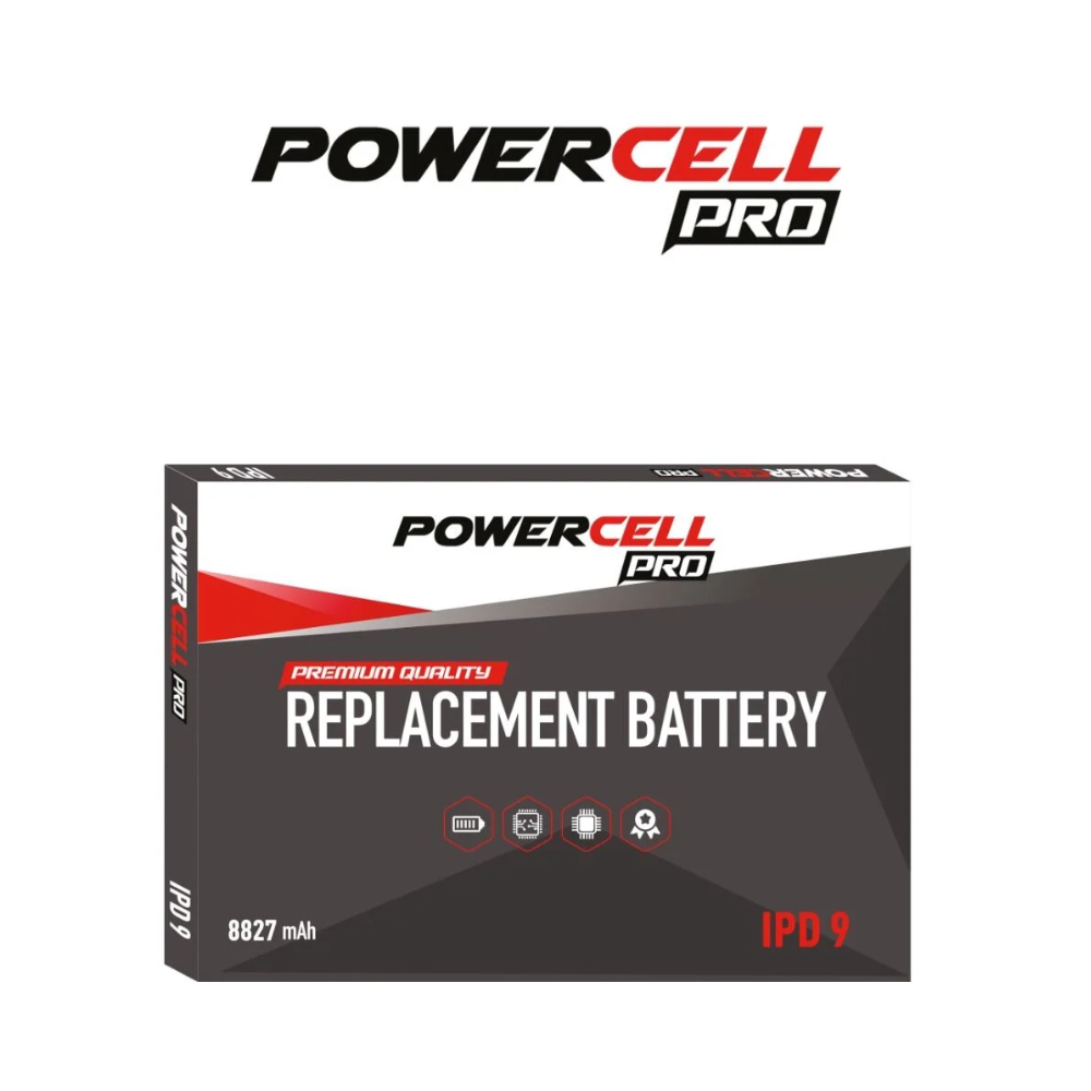 POWERCELL PRO iPad 9 / iPad 8 / iPad 7 / iPad 6 / iPad 5 / Air 1 Replacement Battery