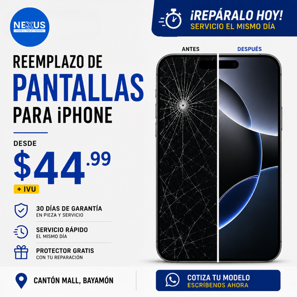 Servicio de reemplazo de pantalla de iPhone 