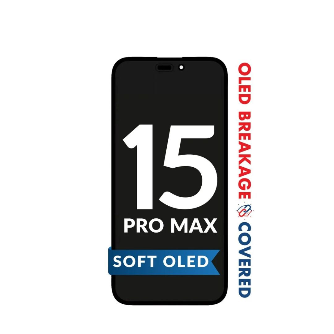 iPhone 15 Pro Max OLED Assembly (Soft / QV8) (Exclusive OLED Breakage Warranty)