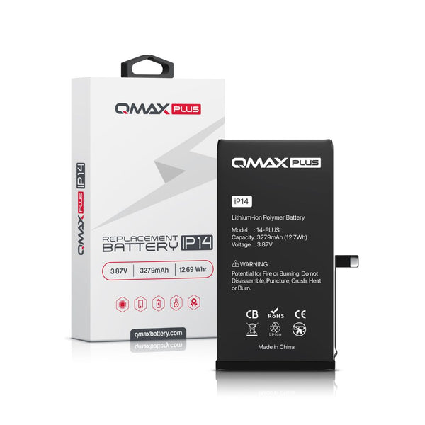 QMAX Plus iPhone 14 Replacement Battery (3279 mAh)