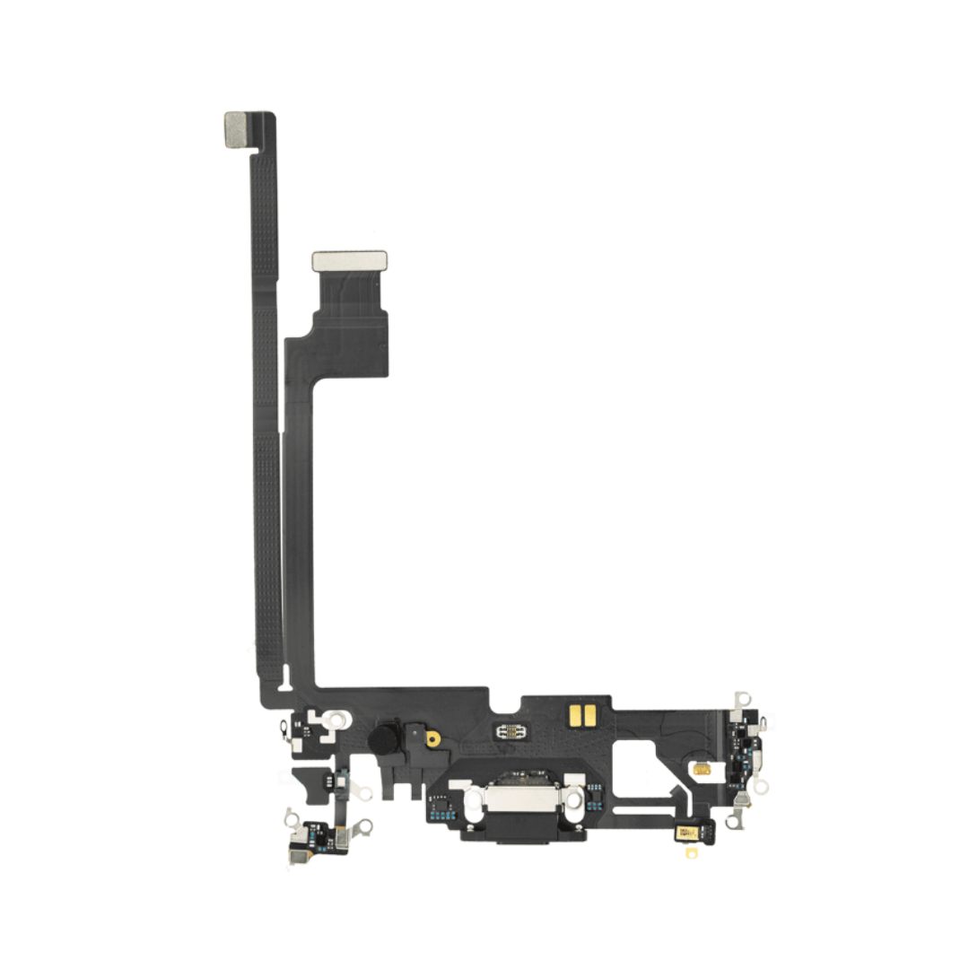 Charging Port Flex Cable Compatible For IPhone 12 Pro Max (Used OEM Pull) (Graphite)