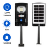 Solar Street Light 54 Leds/30w/1,000 Lumens