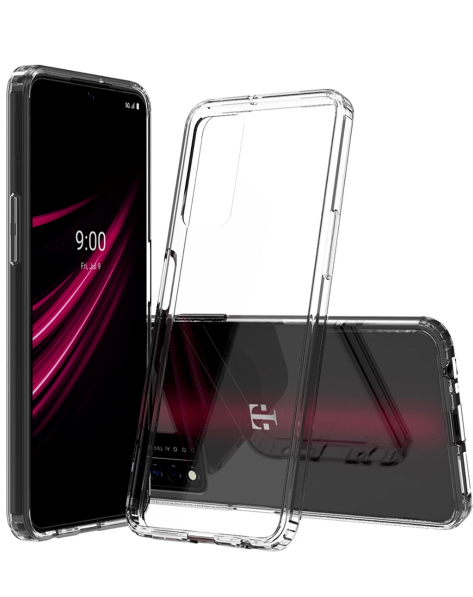 Estuche híbrido T-Mobile Revvl V+ 5G con tecnología Air Cushion - TRANSPARENTE