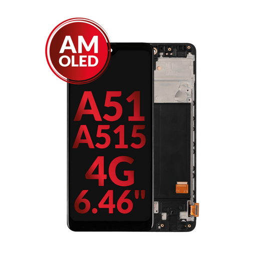 Ensamblaje de OLED con marco para Galaxy A51 4G (A515/2019) (6,46") (OLED de repuesto)